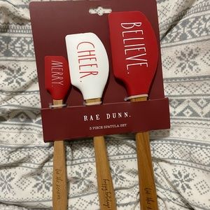 Rae dunn 3 piece holiday spatula set